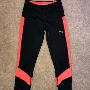 Black and orange workout pants/leggings